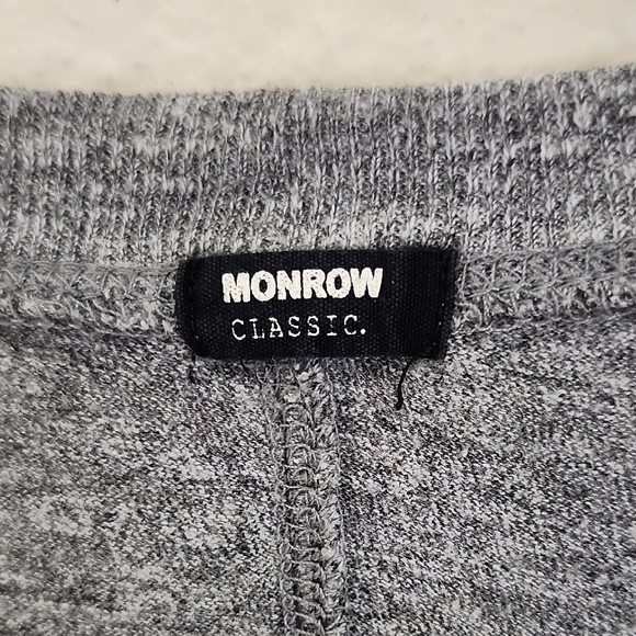 Monrow Gray Fitted Short Sleeve T-Shirt - Picture 2 of 7